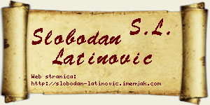 Slobodan Latinović vizit kartica